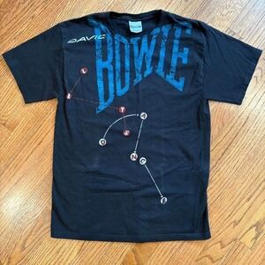 Vintage David Bowie black graphic tee Size M